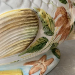 Vintage Hand-Painted Italian Ceramic Soup Tureen & Spoon Set- 2 Pieces -Lenox Shop vintage hand painted italian ceramic soup tureen and spoon set 2 pieces 0006