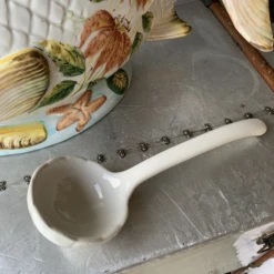 Vintage Hand-Painted Italian Ceramic Soup Tureen & Spoon Set- 2 Pieces -Lenox Shop vintage hand painted italian ceramic soup tureen and spoon set 2 pieces 3266