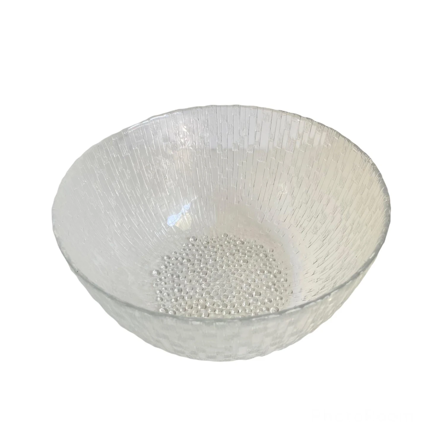 Vintage Iittala Ultima Thule Large Clear Glass Serving Bowl Melting Ice 4 Vintage Iittala Ultima Thule Large Clear Glass Serving Bowl Melting Ice - Image 2