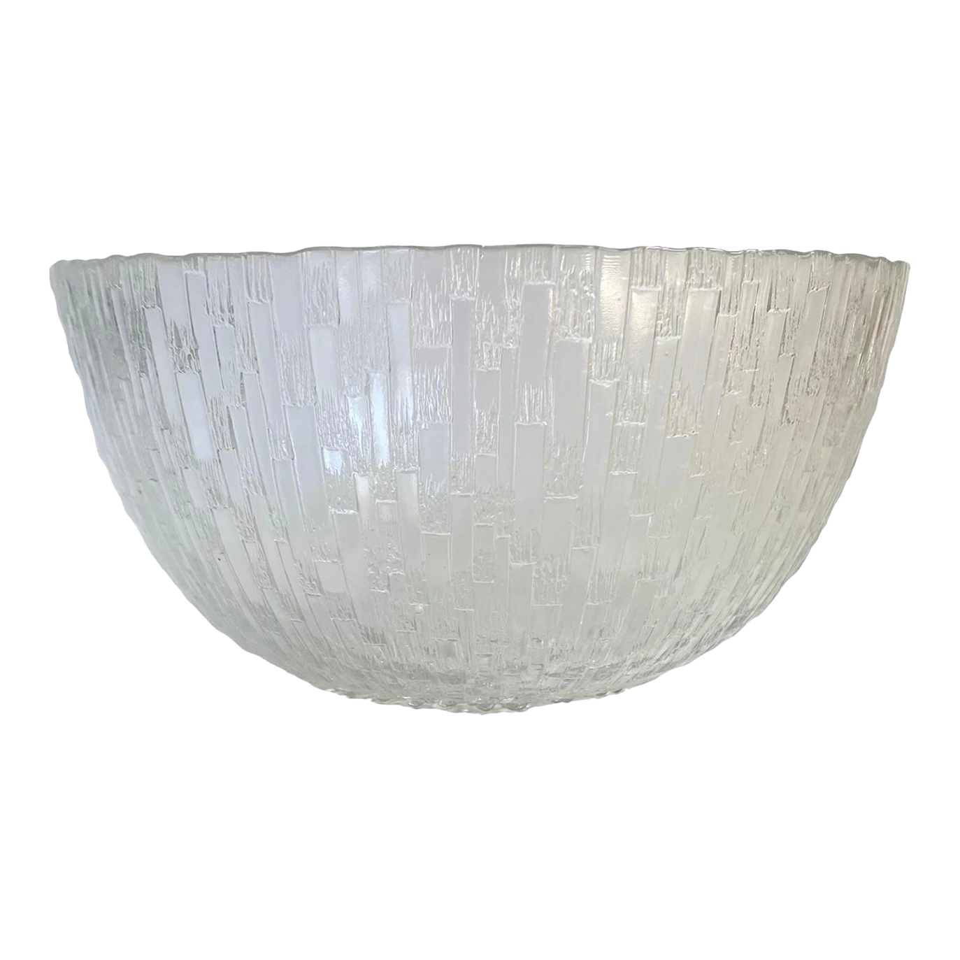 Vintage Iittala Ultima Thule Large Clear Glass Serving Bowl Melting Ice 3 Vintage Iittala Ultima Thule Large Clear Glass Serving Bowl Melting Ice