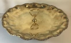 Vintage Large Brass Serving Platter -Lenox Shop vintage large brass serving platter 1533