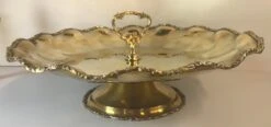 Vintage Large Brass Serving Platter -Lenox Shop vintage large brass serving platter 6036