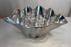 Vintage Large Cast Aluminum Clam Shell Center Bowl Dish -Lenox Shop vintage large cast aluminum clam shell center bowl dish 3626