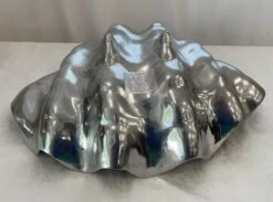 Vintage Large Cast Aluminum Clam Shell Center Bowl Dish -Lenox Shop vintage large cast aluminum clam shell center bowl dish 6987