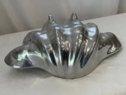 Vintage Large Cast Aluminum Clam Shell Center Bowl Dish -Lenox Shop vintage large cast aluminum clam shell center bowl dish 8514