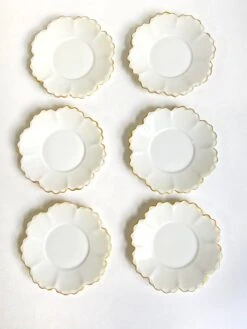 Vintage Limoges Gda France Flower Shaped Dessert Cups & Saucers Set- 11 Pieces -Lenox Shop vintage limoges gda france flower shaped dessert cups and saucers set 11 pieces 3040