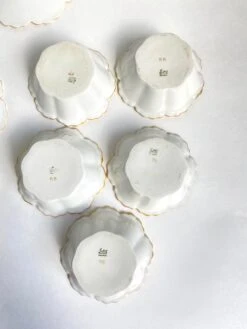 Vintage Limoges Gda France Flower Shaped Dessert Cups & Saucers Set- 11 Pieces -Lenox Shop vintage limoges gda france flower shaped dessert cups and saucers set 11 pieces 6850