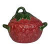 Vintage Majolica Americana Folk Art Strawberry Tureen -Lenox Shop vintage majolica americana folk art strawberry tureen 4860