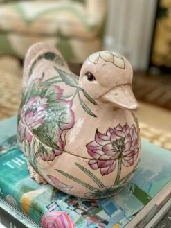 Vintage Porcelain Pink Floral Duck Tureen 13 Vintage Porcelain Pink Floral Duck Tureen -Lenox Shop vintage porcelain pink floral duck tureen 1087