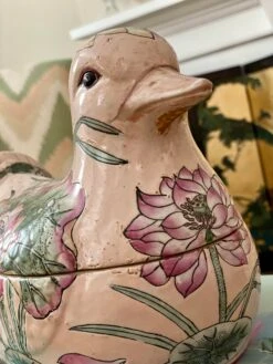 Vintage Porcelain Pink Floral Duck Tureen 18 Vintage Porcelain Pink Floral Duck Tureen -Lenox Shop vintage porcelain pink floral duck tureen 9931