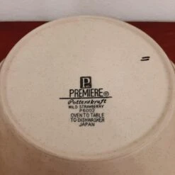 Vintage Premiere Potterskraft Wild Strawberry Serving Bowl 13 Vintage Premiere Potterskraft Wild Strawberry Serving Bowl -Lenox Shop vintage premiere potterskraft wild strawberry serving bowl 1226