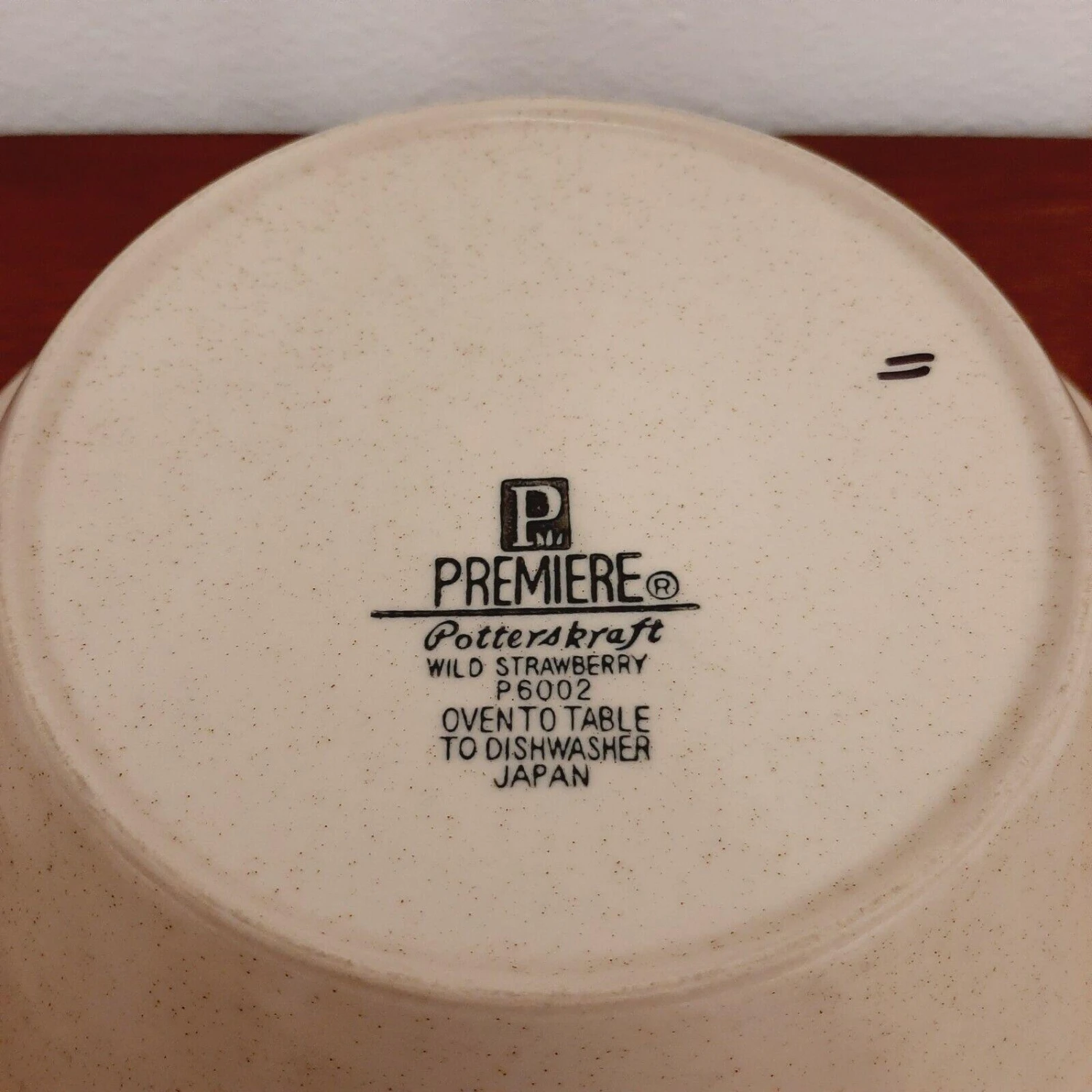 Vintage Premiere Potterskraft Wild Strawberry Serving Bowl 6 Vintage Premiere Potterskraft Wild Strawberry Serving Bowl - Image 4