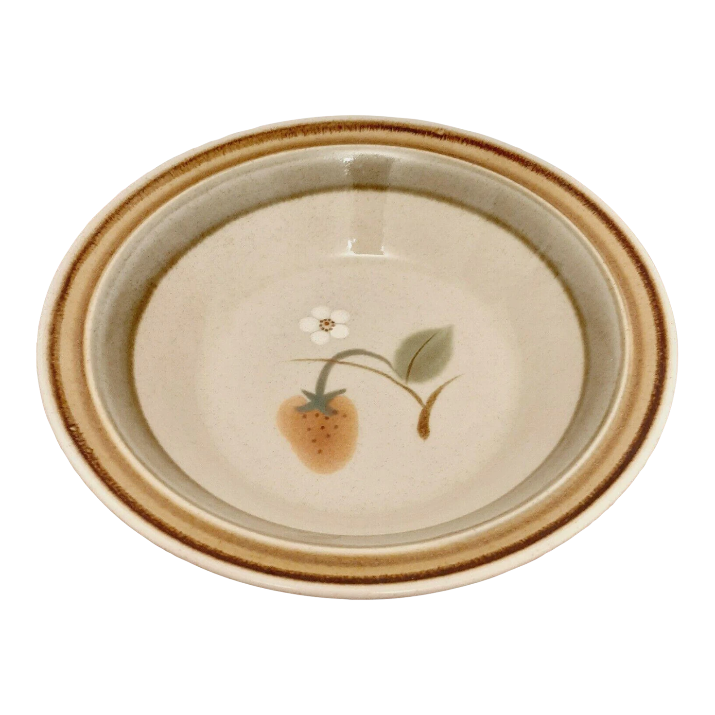 Vintage Premiere Potterskraft Wild Strawberry Serving Bowl 3 Vintage Premiere Potterskraft Wild Strawberry Serving Bowl