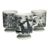 Vintage Safari Footed Milk Glass Mugs- Set Of 3 2 Vintage Safari Footed Milk Glass Mugs- Set Of 3 -Lenox Shop vintage safari footed milk glass mugs set of 3 1482