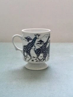 Vintage Safari Footed Milk Glass Mugs- Set Of 3 -Lenox Shop vintage safari footed milk glass mugs set of 3 6486