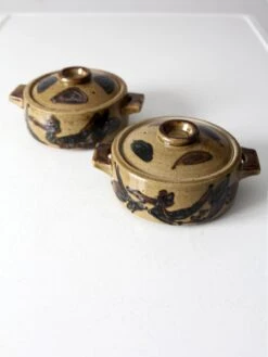 Vintage Studio Pottery Covered Dishes Pair 20 Vintage Studio Pottery Covered Dishes Pair -Lenox Shop vintage studio pottery covered dishes pair 5763