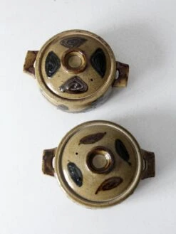 Vintage Studio Pottery Covered Dishes Pair 21 Vintage Studio Pottery Covered Dishes Pair -Lenox Shop vintage studio pottery covered dishes pair 6474