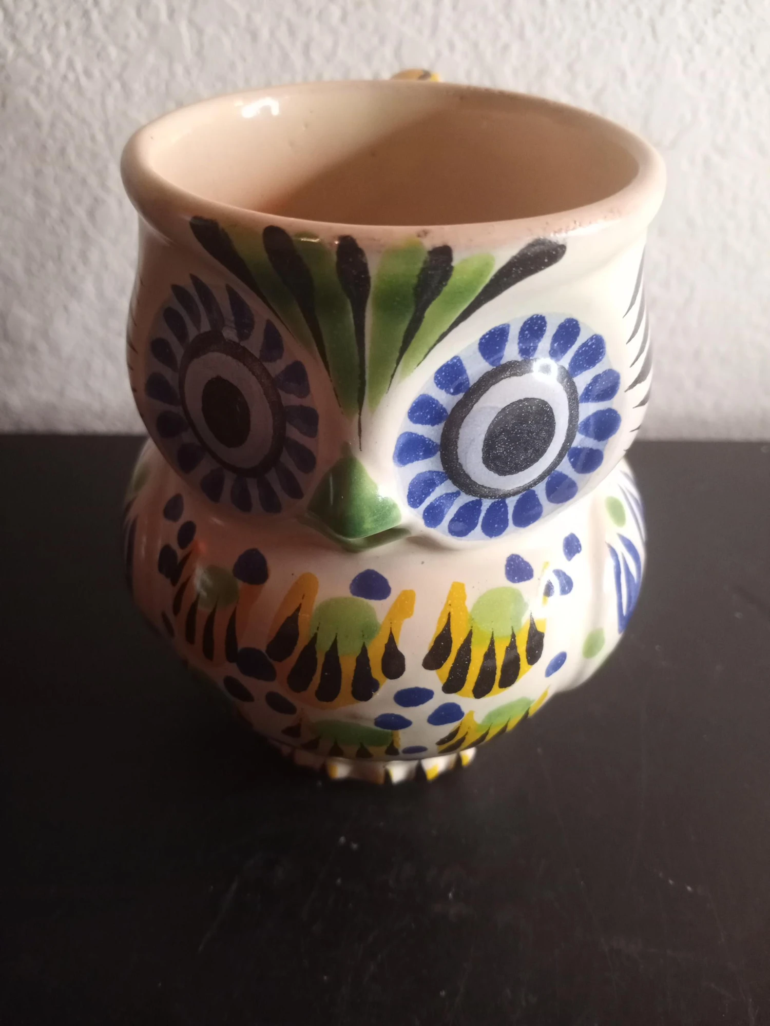 Vintage Tonala Art Mexico Owl Figurine Mug 7 Vintage Tonala Art Mexico Owl Figurine Mug - Image 5