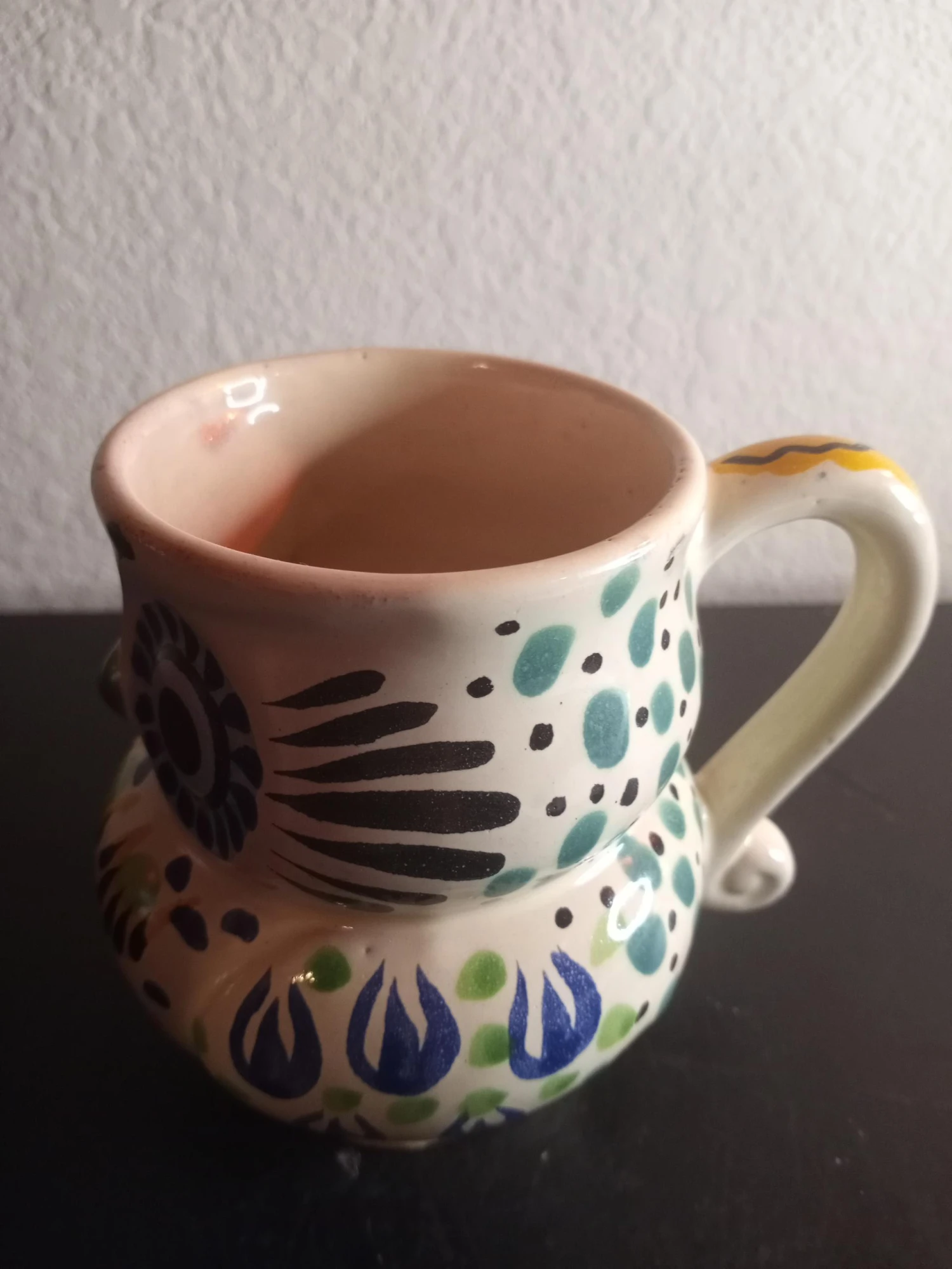 Vintage Tonala Art Mexico Owl Figurine Mug 8 Vintage Tonala Art Mexico Owl Figurine Mug - Image 6