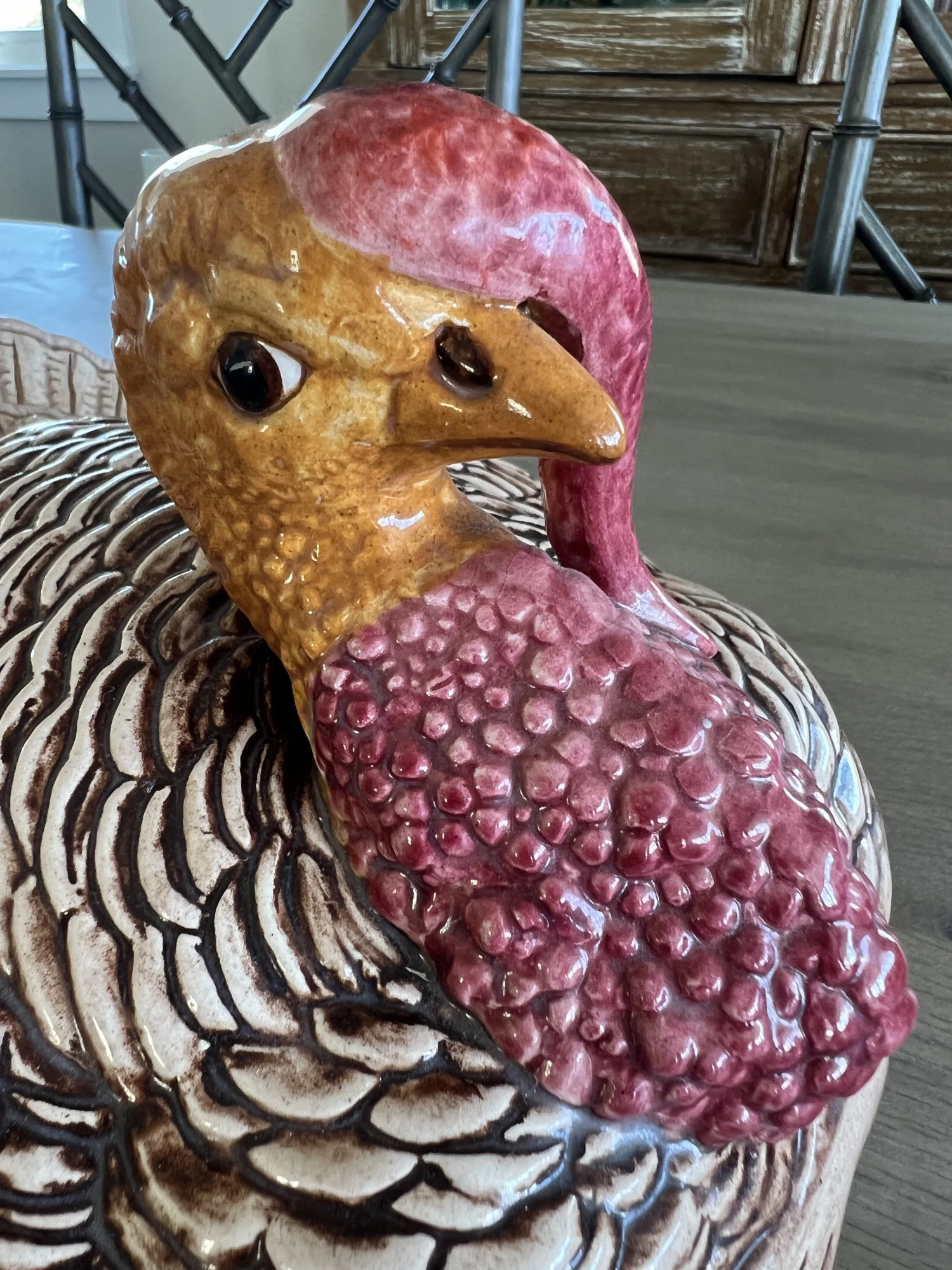 Vintage Turkey Covered Dish Or Cookie Jar 4 Vintage Turkey Covered Dish Or Cookie Jar - Image 2