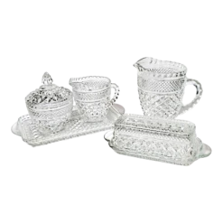 Vintage Waffle Design Hostess Set- 5 Pcs