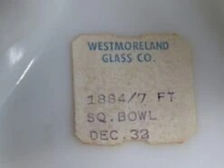 Westmoreland Milk Glass Beaded Edge Square Grape Pedestal Candy Bowl -Lenox Shop westmoreland milk glass beaded edge square grape pedestal candy bowl 2778