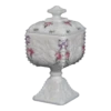Westmoreland Milk Glass Beaded Edge Square Grape Pedestal Candy Bowl 2 Westmoreland Milk Glass Beaded Edge Square Grape Pedestal Candy Bowl -Lenox Shop westmoreland milk glass beaded edge square grape pedestal candy bowl 9472